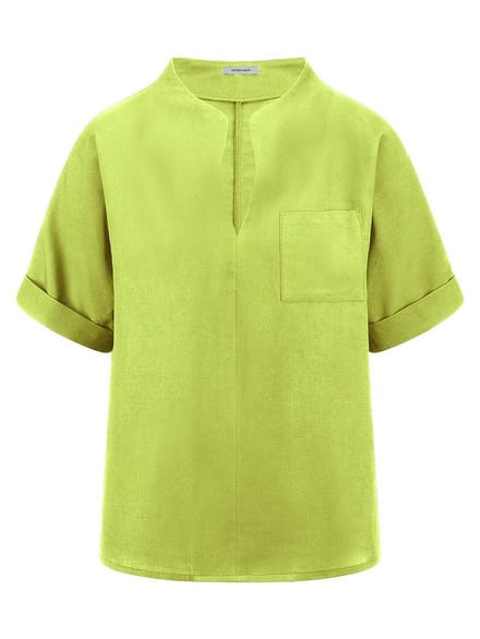 Blouse Van Peter Hahn geel