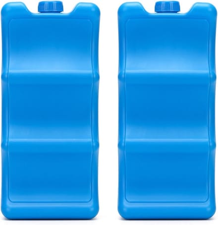 Koelaccu's Koeltas - Herbruikbare Koelelementen - Lange Koeling - 12 Uur Koelcapaciteit - 21 x 52 x 10 cm - Grijs