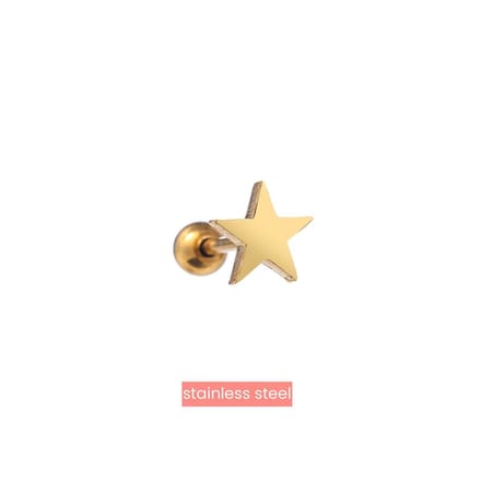 Bijoutheek Oorknoppen Star Goud