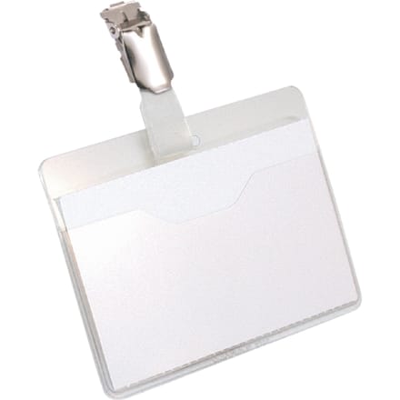 Badge Durable 8106 met clip liggend open 60x90mm