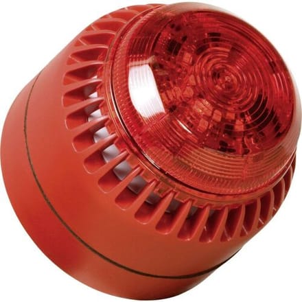 ComPro Combi-signaalgever ROLP Solista Beacon Rood Continu geluid 12 V/DC, 24 V/DC