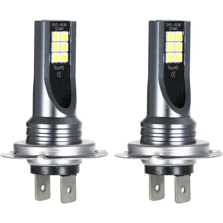H7 Auto LED mistlampen 200 W Koplamp Lampen Kit 6000 K Wit Running Light HID Decoder Mistlampen zwart