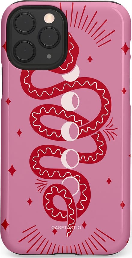 Casetastic Hoesje Geschikt voor Apple iPhone 11 Pro - Stijlvolle Beschermende Duo-layer Case - Eclipseslang
