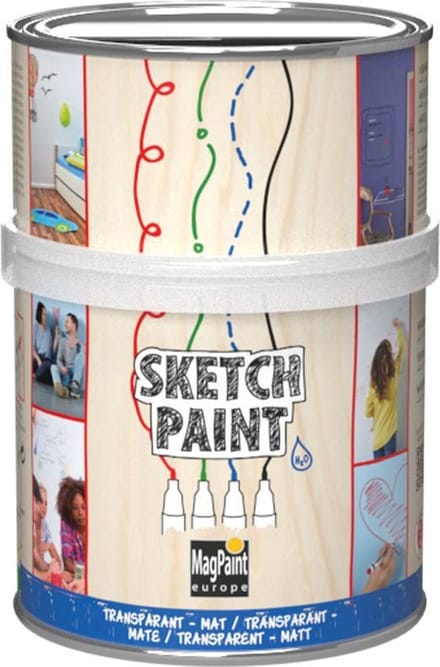 MagPaint | Sketchpaint | Whiteboardverf Transparant-Mat | 500ml (4m²)