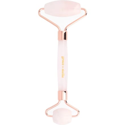 Grace & Stella, Masseur facial en cristal de rose, 1 rouleau white