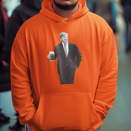 Oranje Koningsdag Hoodie Willy M