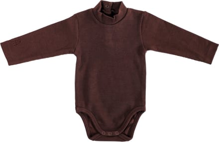 MXM Baby romper- Turtleneck- Lange mouwen- Bruin- Maat 56
