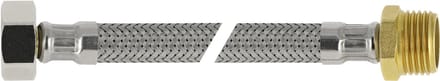 Flexibele aansluitslang - rvs gevlochten - binnendraad x buitendraad - 1/2 - DN8 - lengte 35cm