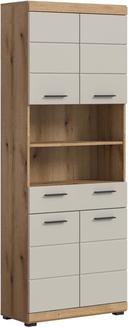Scout hoge kast kasjmier mat MDF TZ Evoke Eiken NB - 31x74x191cm