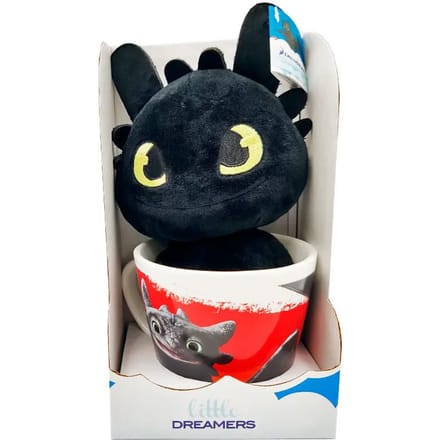 Mok en knuffel Dreamworks Animation How to Train Your Dragon Toothless