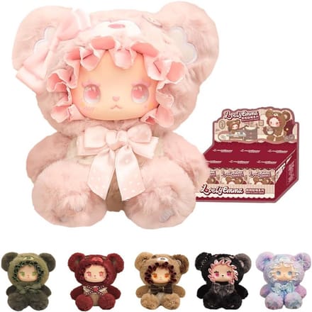 Pluchen Poppen Blind Box Set, 6 Stuks Knuffelfiguren Verzamelobjecten 15 cm