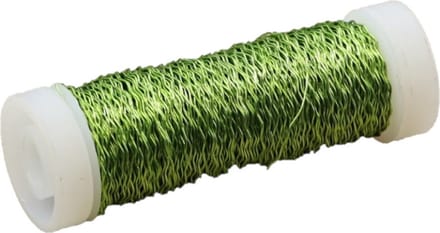 HBX Natural Living Binddraad - groen - op rol - 35 mtr - bouillon - wikkeldraad/hobbydraad