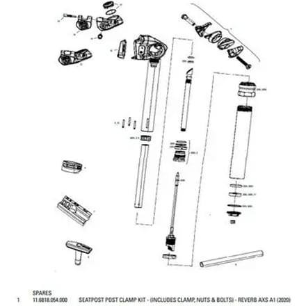 Zadelpenklemkit Rockshox Reverb AXS