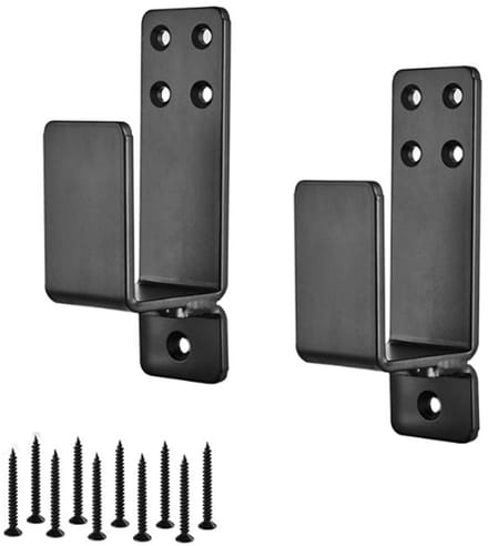 Krachtige deurgrendel met veiligheidsbeugelbevestiging, 2-pack