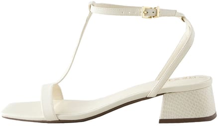 Next - Dames - Forever Comfort® sandalen met bandjes, lage blokhak en extra brede pasvorm - Crème