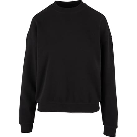Urban Classics Ladies Oversized Light Terry Crewneck Sweatshirts zwart S