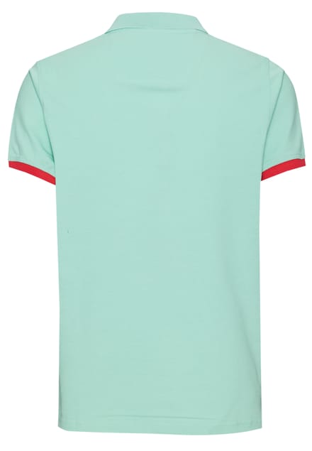 Contrast Polo Piqué Shirt Normale Pasvorm