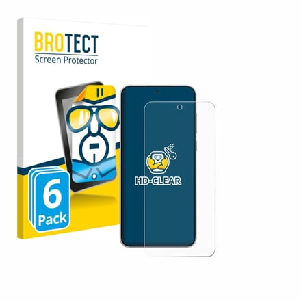 BROTECT - Screenprotector voor OnePlus 15R - Folie Beschermfolie transparant 6 Stuks