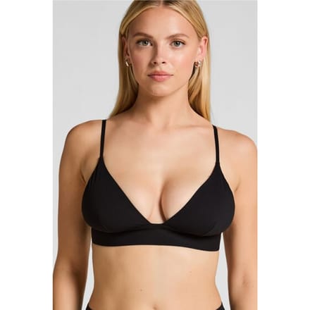 Hunkemöller Dames Lingerie Triangel bralette Smooth - Zwart - maat S