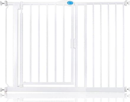 Bettacare Auto-Close Klemhek, Hondenhekje, 111cm - 118cm, Wit
