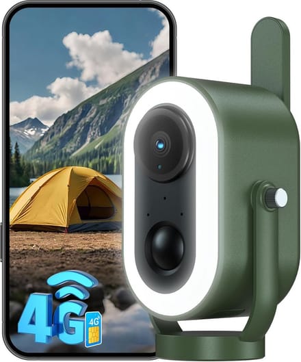 Wildcamera met SIM - Buiten Camera - Natuur Observatie - 4G Connectiviteit - 19 x 16 x 10 cm - Groen