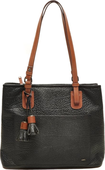 Berba | Chamonix | Shopper | Schoudertas | Zwart | Leer