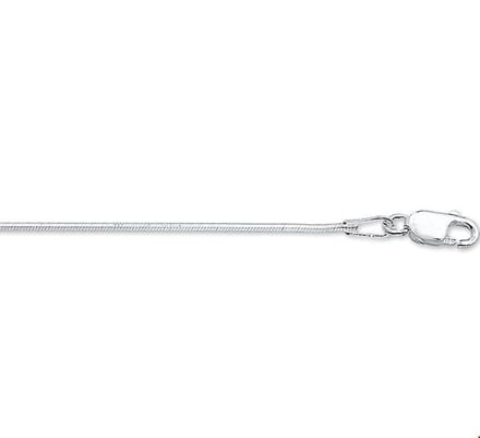 Zilveren Armband slang achtzijdig 1 1002960 18 cm