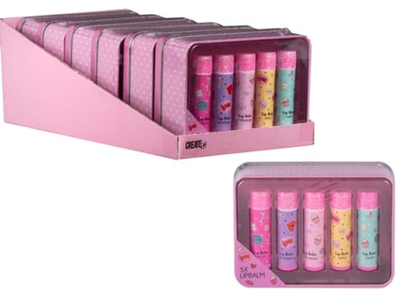 Canenco Create It! Beauty Lip Balm Tin Pink