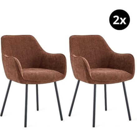 Multifurn Eetkamerstoel bo burgundy (set van 2)
