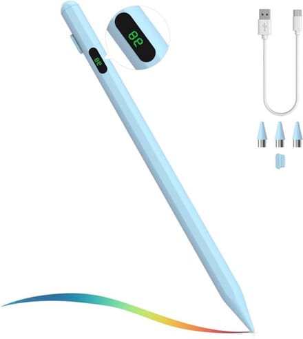 Actieve Stylus Pen voor Touchscreen, Compatibel met iPad, iPhone en Android Tablets, Inclusief Voedingsweergave en Precisiepunt