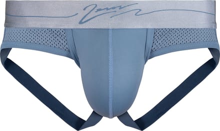 2EROS AKTIV Boreas Jockstrap Faded Denim - MAAT M - Heren Ondergoed - Jockstrap voor Man - Mannen Jock