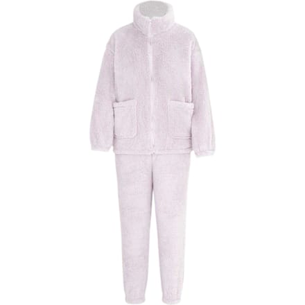 Miso Dames Sherpa Fleece Loungewear Set (Paars)