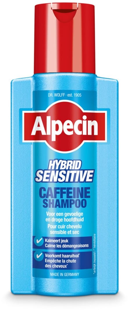 Alpecin - Shampoo Hybrid Caffeine - 3 x 250 ml - Voordeelverpakking
