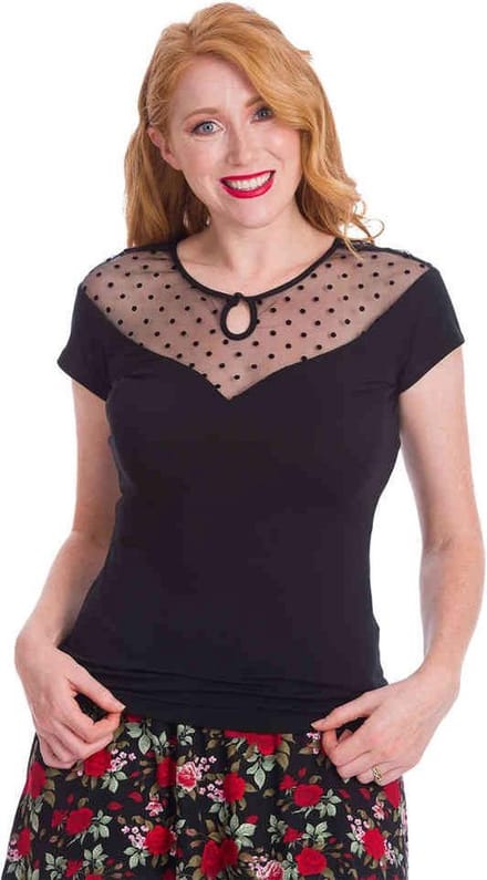 Dancing Days - SMOULDER Top - L - Zwart