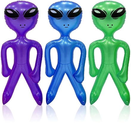 Dailygoods- Opblaasbaar Kostuum Kind - 3 Stuks Alien - Pvc Materiaal