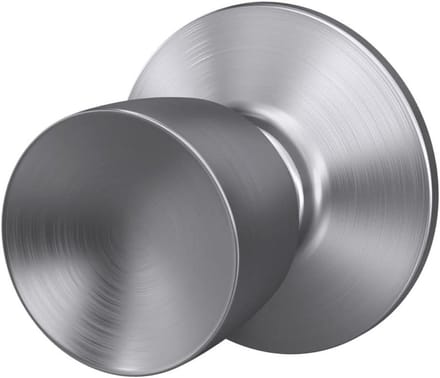 Belknop Deurbel - Drukknop Modern - Entree Beveiliging - Satijn Chroom Afwerking - Rond Vorm - Chroom