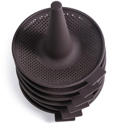 6 stuks - Donut vorm - Bakvorm - Donut Bakvorm - Herbruikbaar Donutmaker - 135*93 mm - Siliconen - Bruin - Bagel mal