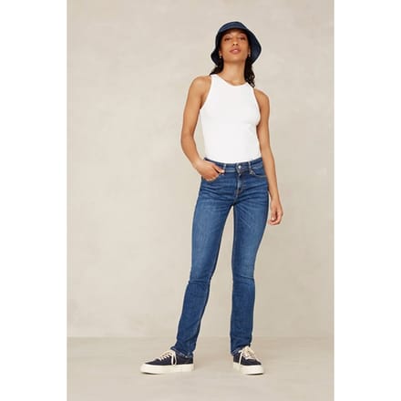 Kings Of Indigo Emi Journey Mid Used Maat: W25L32 | Slim Jeans Outlet | Dames | Blauw