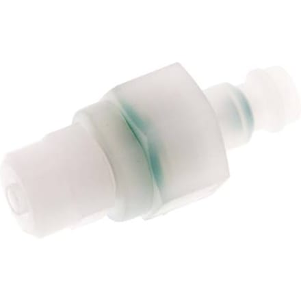 PVDF DN 5 Koppeling Insteeknippel 4x6 mm opsteekfitting Dubbele afsluiting