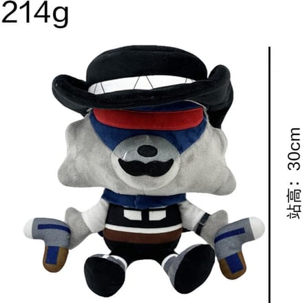Loup Glissant Wes Wolf 28-30cm Poupée en Peluche Figurine Jouet