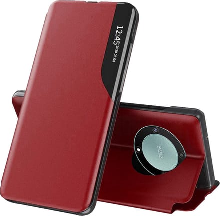 Hoesje geschikt voor HONOR Magic5 Lite - Techsuit eFold Book Case - Rood