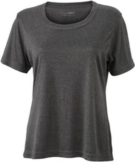 James and Nicholson Vrouwen/dames Actieve Tee (Donkergrijs Melange)