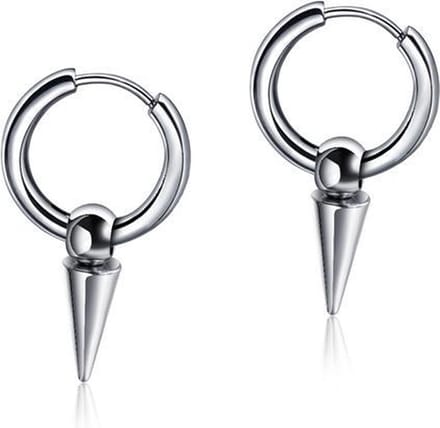 Spike Pin Oorringen – Stalen Oorbellen – 12mm