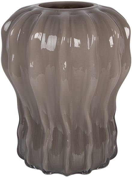 Clayre & Eef Vaas Ø 19x25 cm Grijs Glas