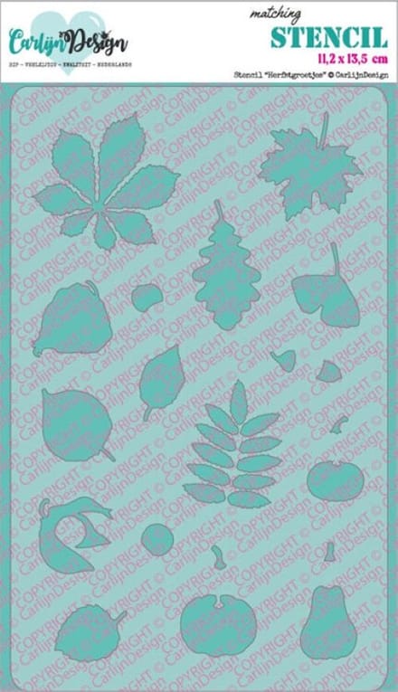 CarlijnDesign stencil Herfstgroetjes