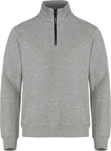 Clique Classic Half Zip 021043 - Antraciet Melange - L