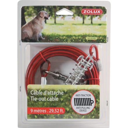 Bindkabel en veer voor honden Zolux