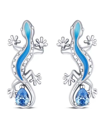 Oorbellen hagedis Sterling zilver925