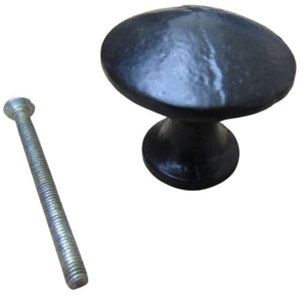 Kettle Cabinet Knob Black Antique 38mm by Ironmongery World
