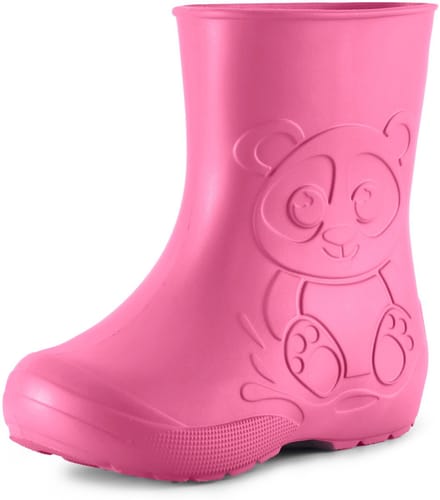 Ladeheid LA-CA-Panda Kinder Regenlaarzen - Rubber - Licht - EVA - Roze - 22/23